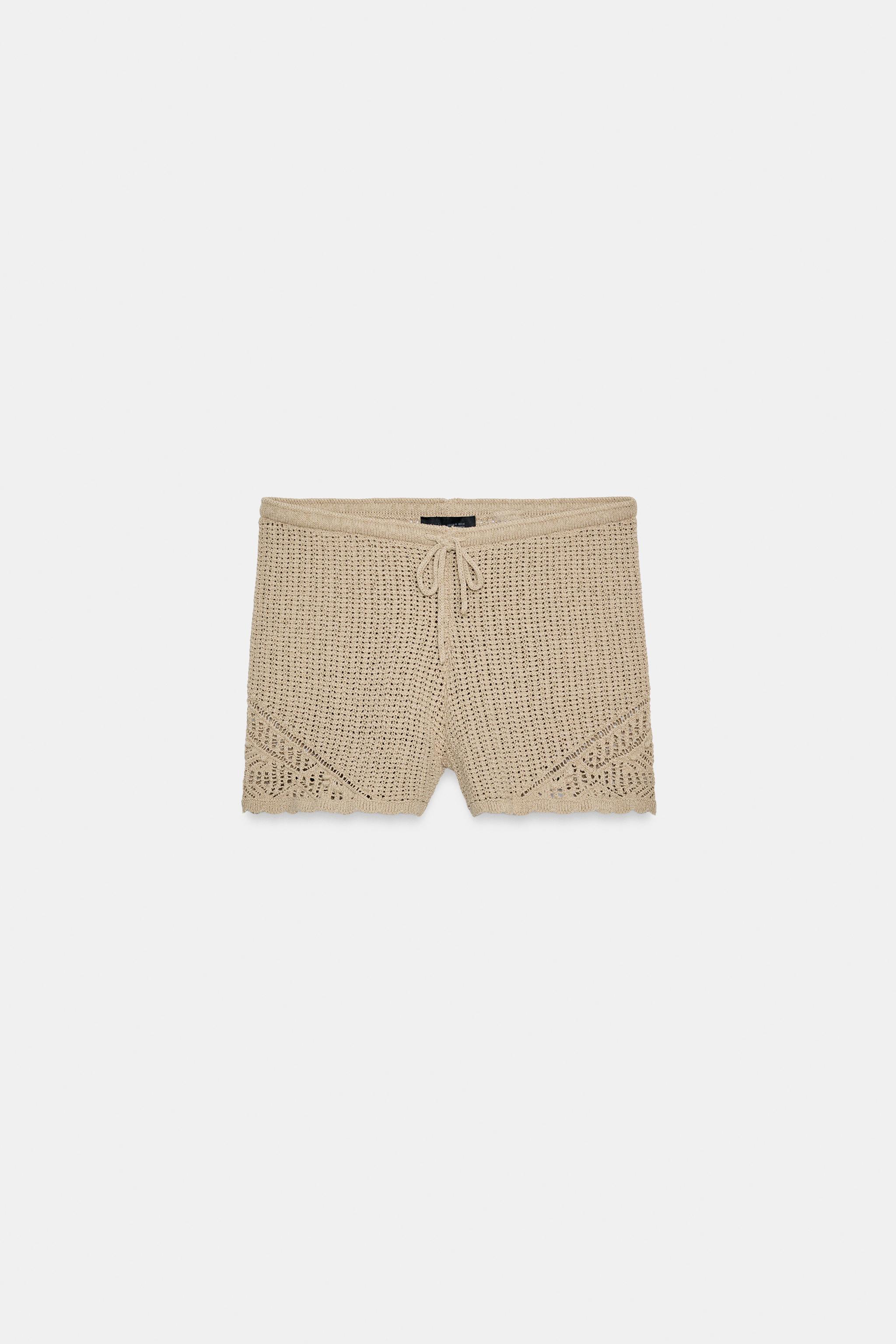 POINTELLE KNIT SHORTS